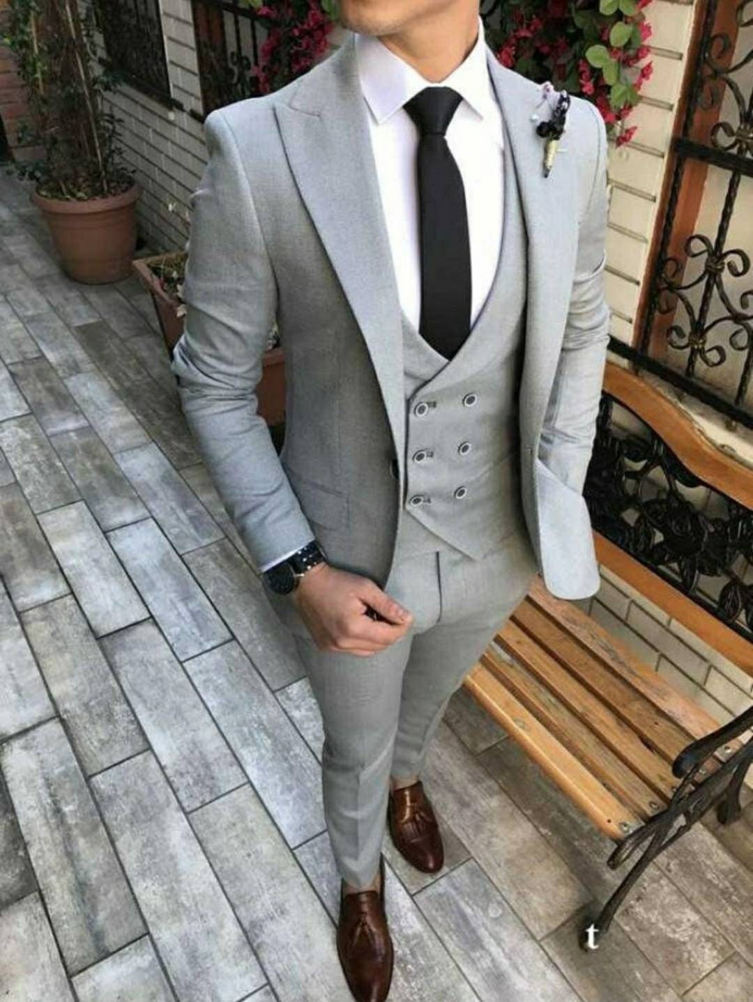 Men Suits 3 Piece Grey Suits Wedding Suits Men Slim Fit Suits Suits Dinner Suits Wedding Groom Suits Bespoke for Men Etsy Australia
