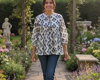 Comfortable Cotton Tunic for Women, Perfect for Warm Weather