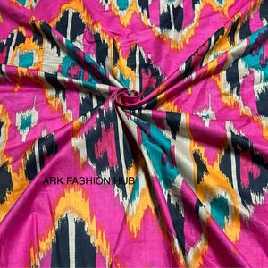 ikat cotton dress material Double ikkat cotton dress material