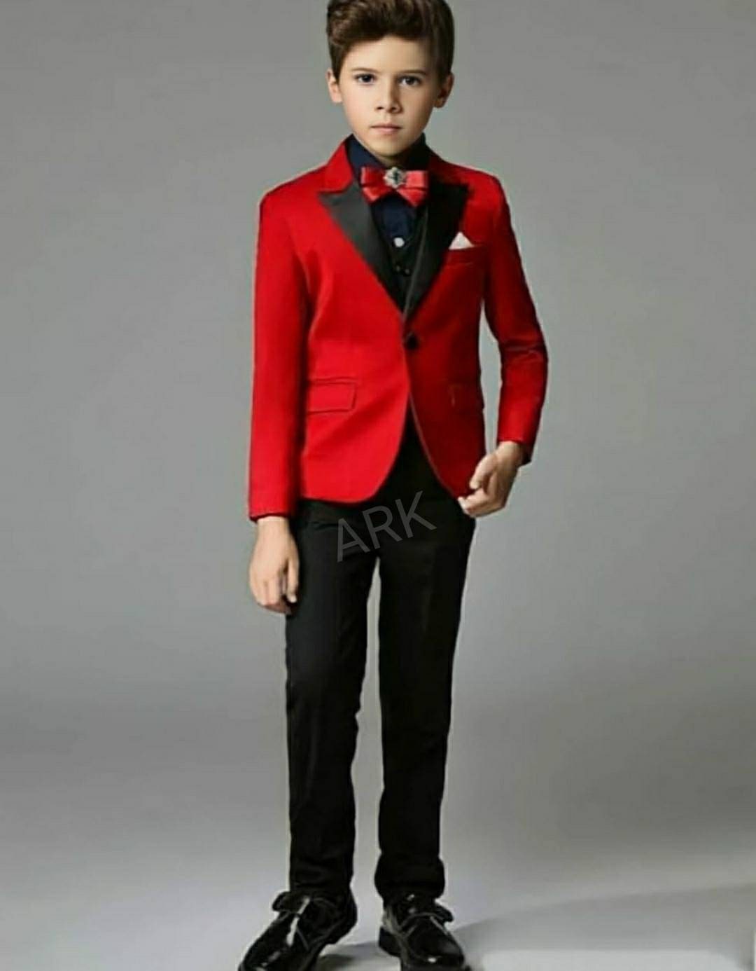 Red Wedding Casual Spring Children's Suit
