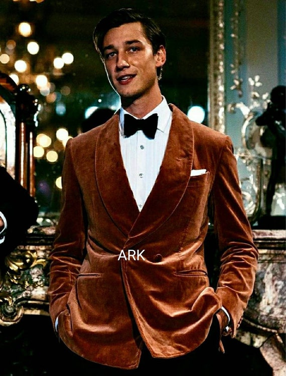 brown velvet tuxedo