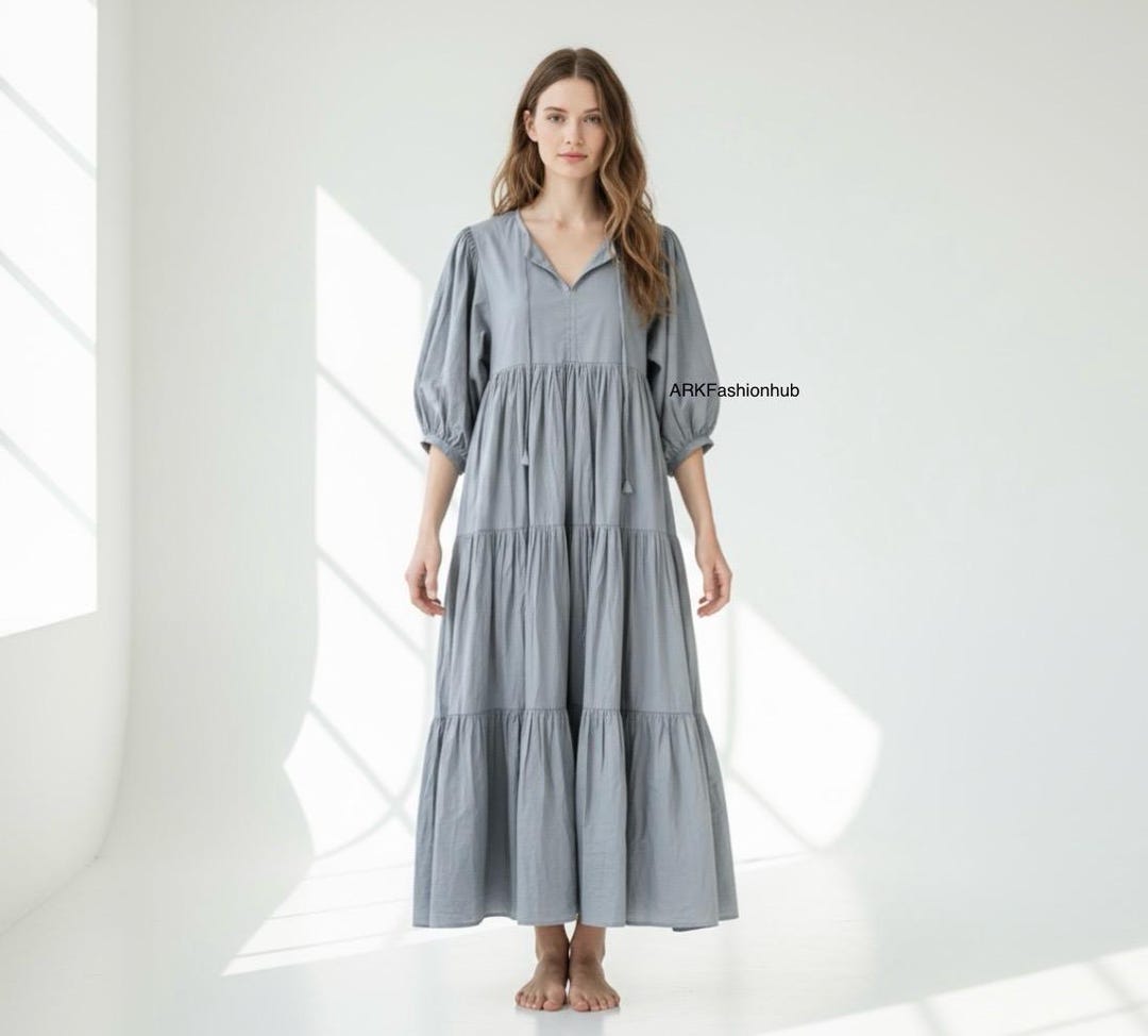 cambric cotton dress Pure Cotton Cambric Dress | Sustainable Simple Outfit