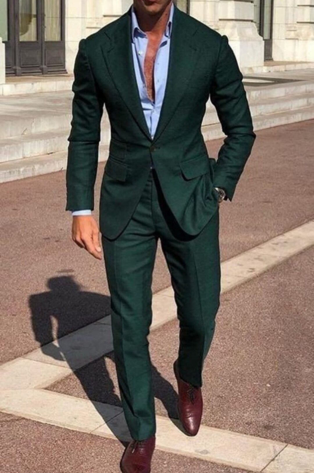 Men Green Suits High Quality 2 Piece Slim Fit Suits for New Etsy