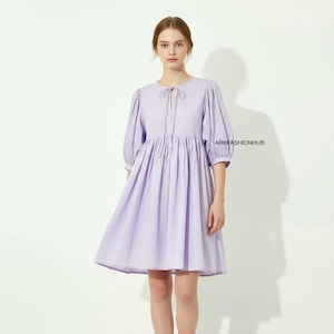 pastel purple dress knee length Cute Chiffon Short Light Purple Knee Length Formal Dress, Light Purple   Formaldressy