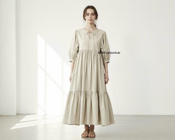 white christmas dresses Handcrafted Dabu Block Print Cambric Cotton Dress – The Blue Poppy Project