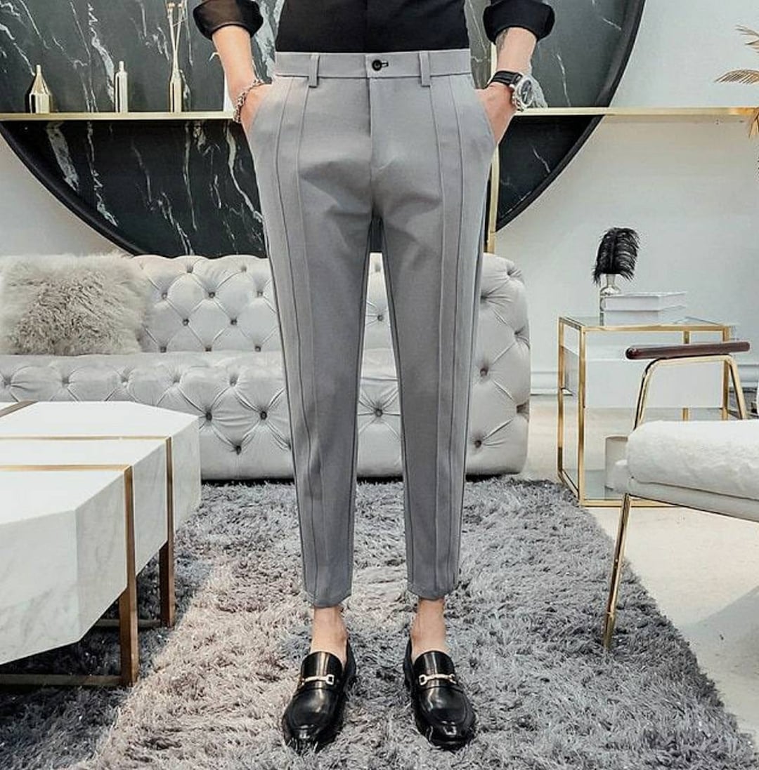 Men Formal Pant Pant for Men Men Formal Wear Designer Gray - Etsy