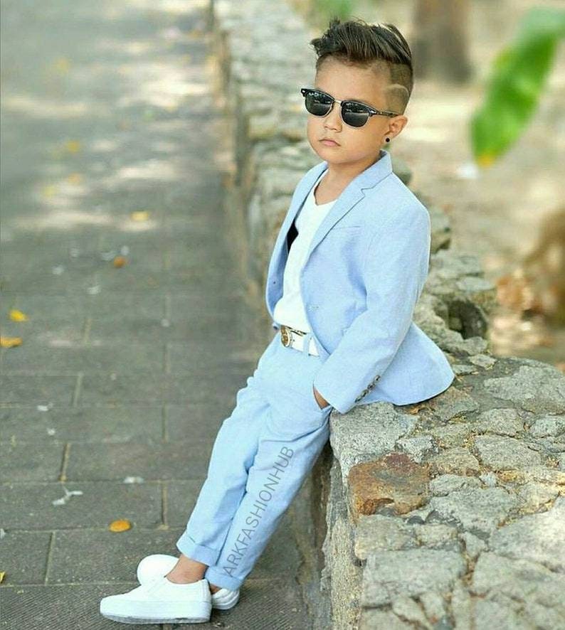 2pcs Kids Baby Boys Formal Suit For Wedding Jackets Concert Suit Coat+Pants  Sets | eBay
