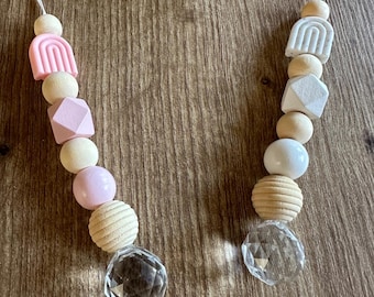 Suncatcher Suncatcher wooden beads crystal back to school farewell kindergarten birthday gift