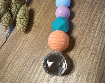 Suncatcher Suncatcher wooden beads crystal back to school farewell kindergarten birthday gift