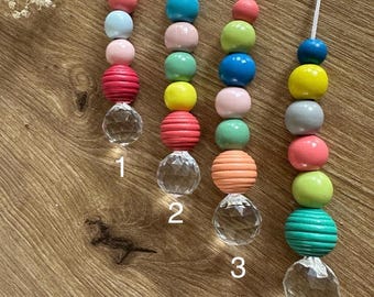 Suncatcher Suncatcher wooden beads crystal back to school farewell kindergarten birthday gift