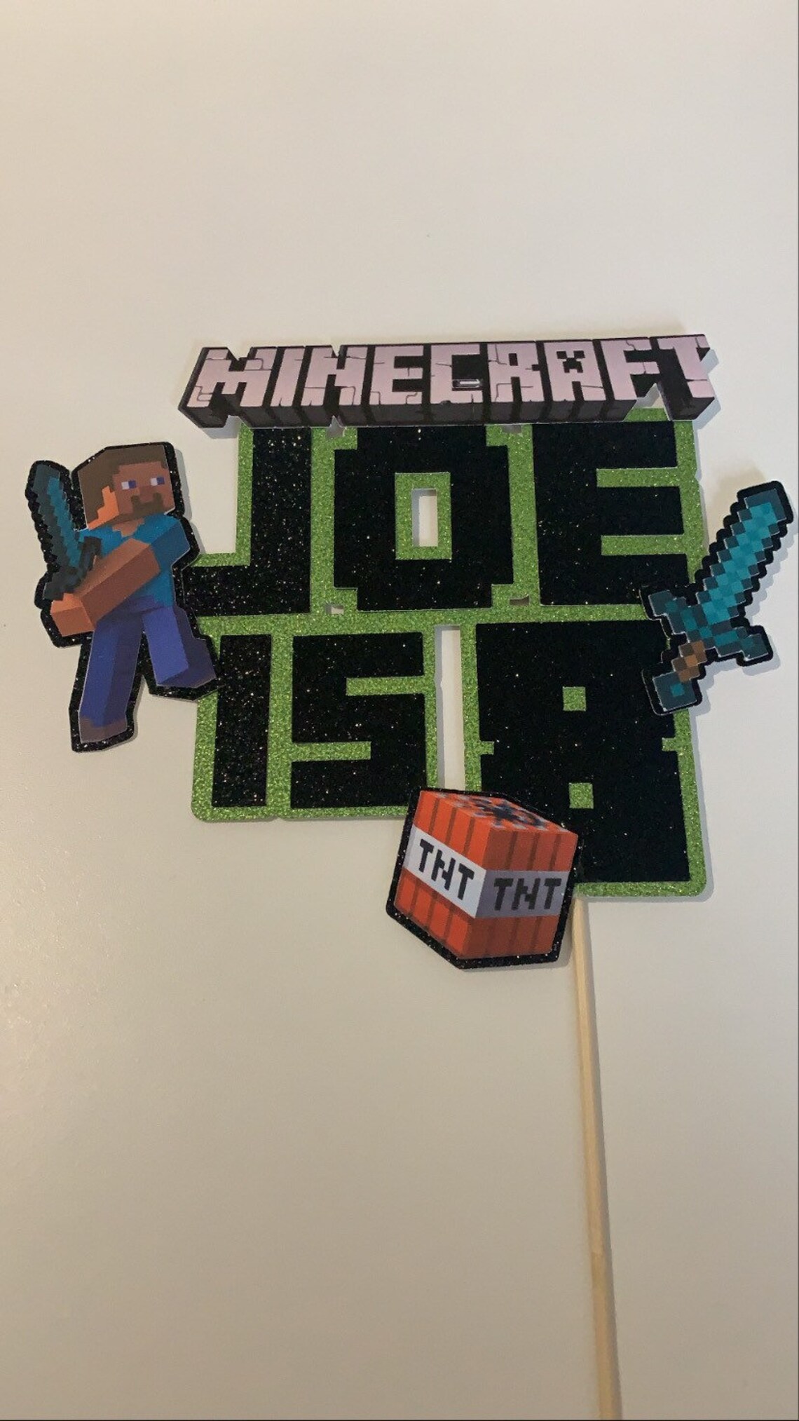 Minecraft Cake Topper 150