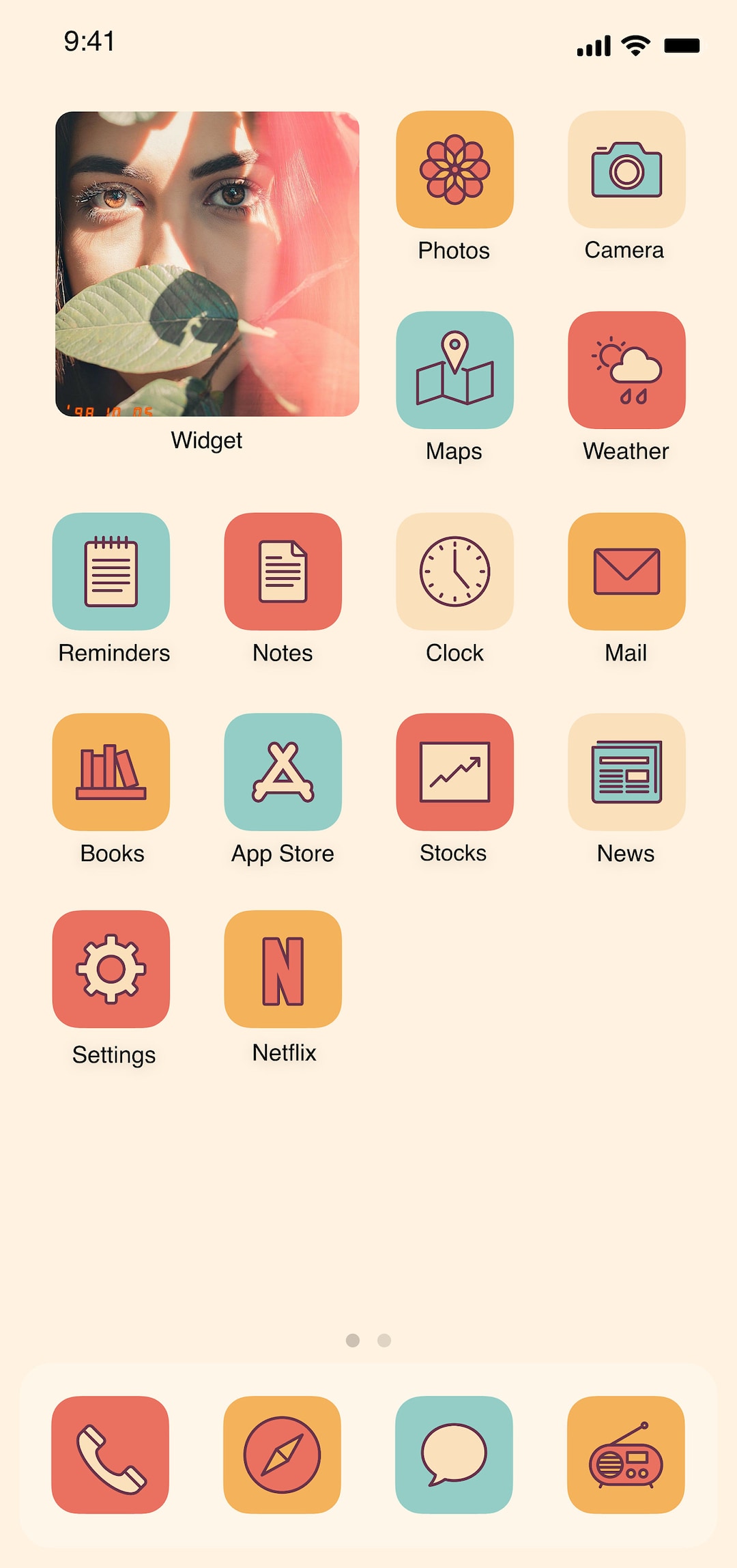 Retro App Icon, 720 Vintage iPhone App Icon, Ios 16 Icon Pack