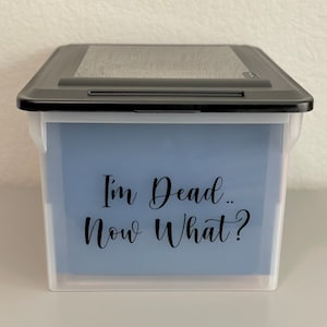 End of Life DIY File Kit, Emergency File Kit, Caretaker File Kit, I&#39;m Dead Now What?, Planning for Death File Kit