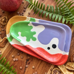 Triangle Ceramic Tray Set