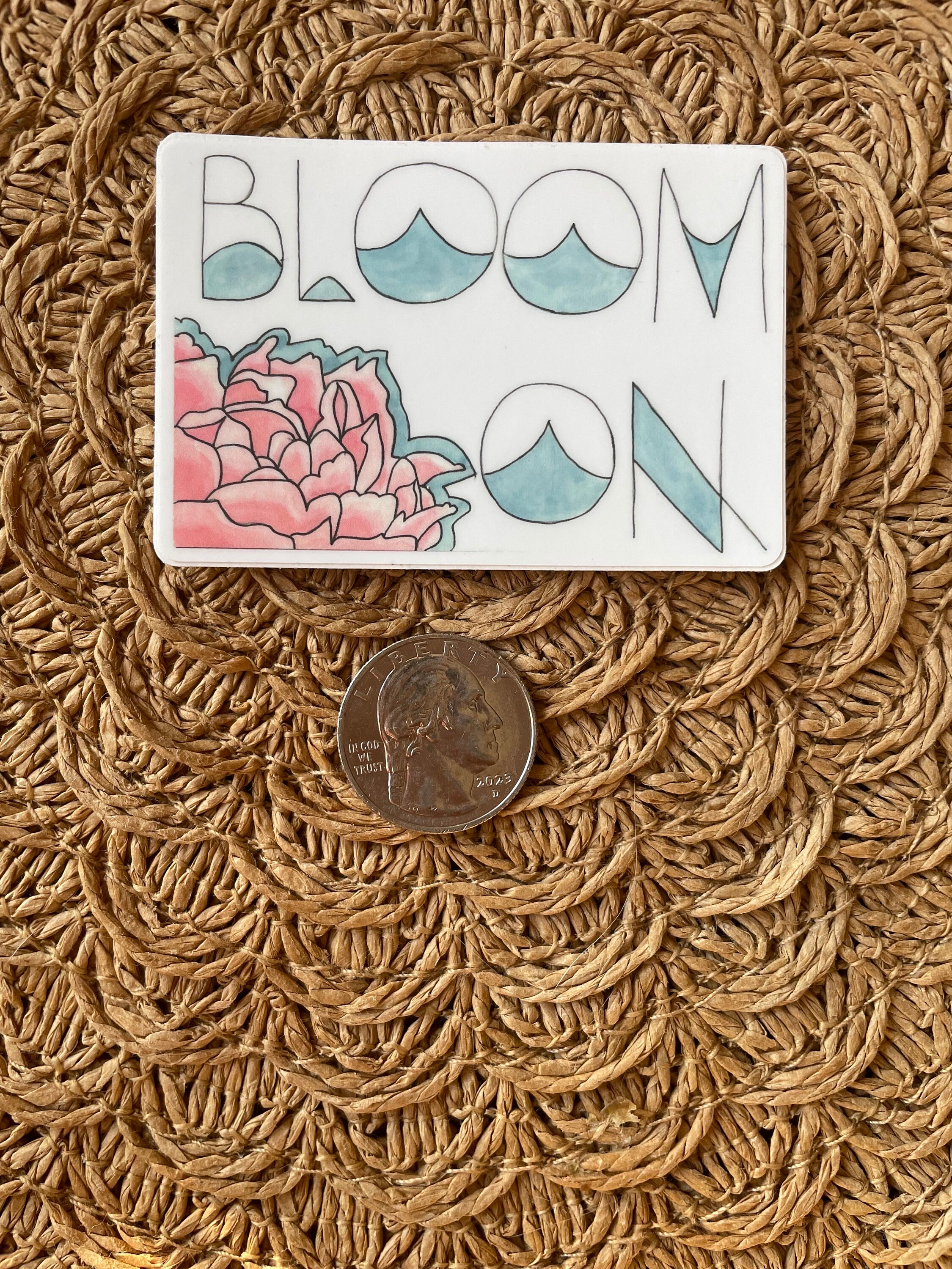 Bloom on Sticker - Etsy