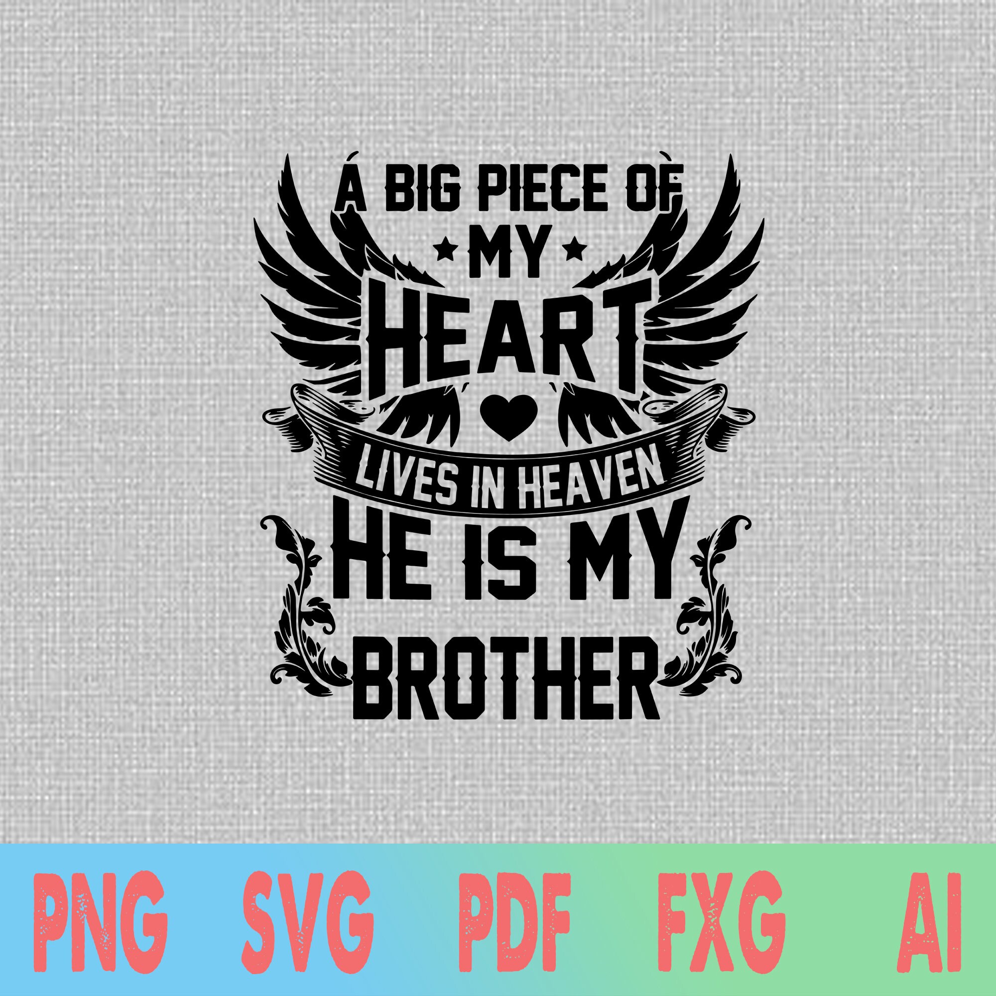 Download I Miss My Dad svg A Big Piece of my Heart Lives in Heaven ...