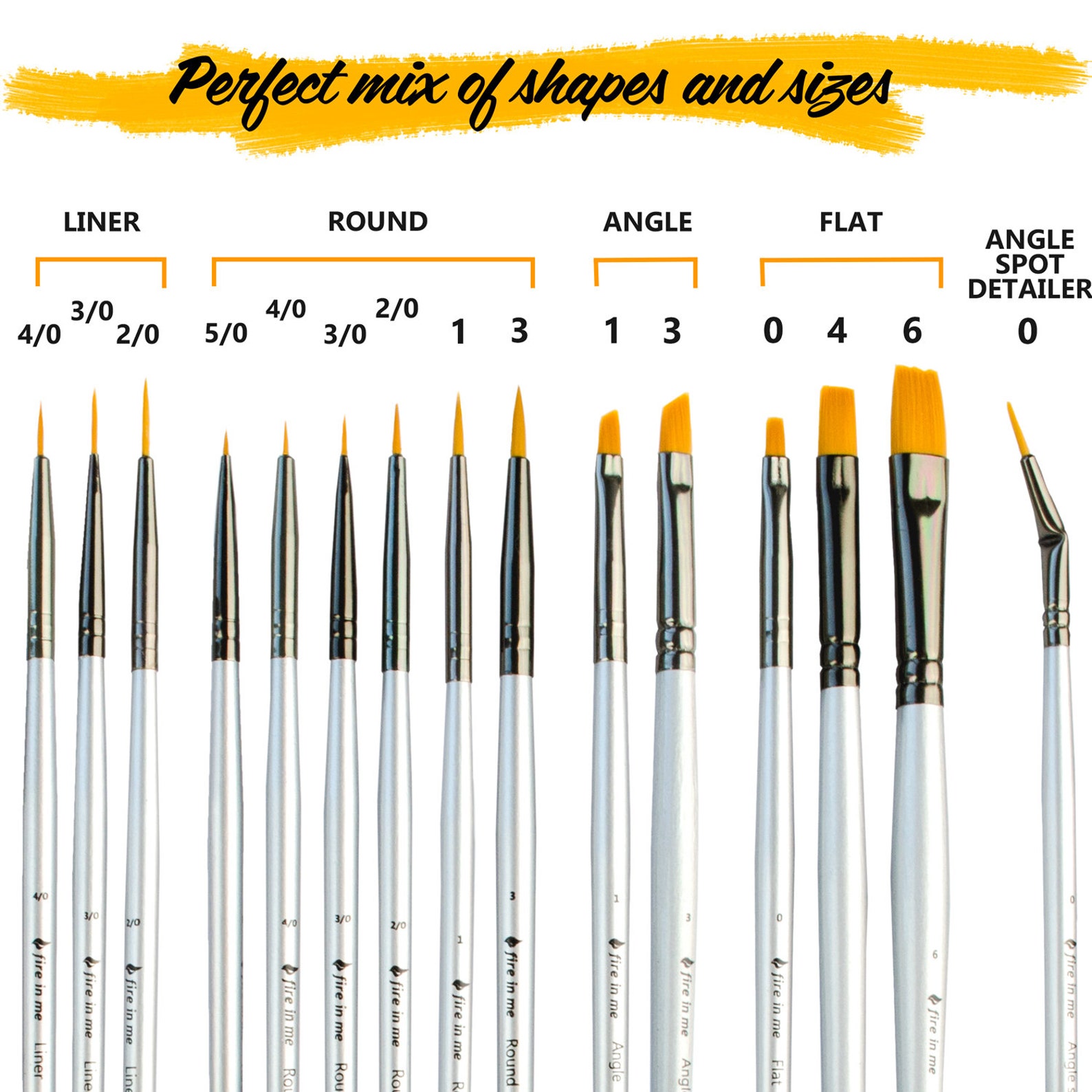 Small Miniature Paint Brushes Detail Paint Brush Set of 14 Etsy