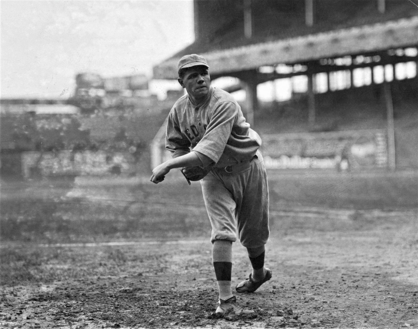Babe Ruth Dramatic and Iconic Pitching Photo Etsy