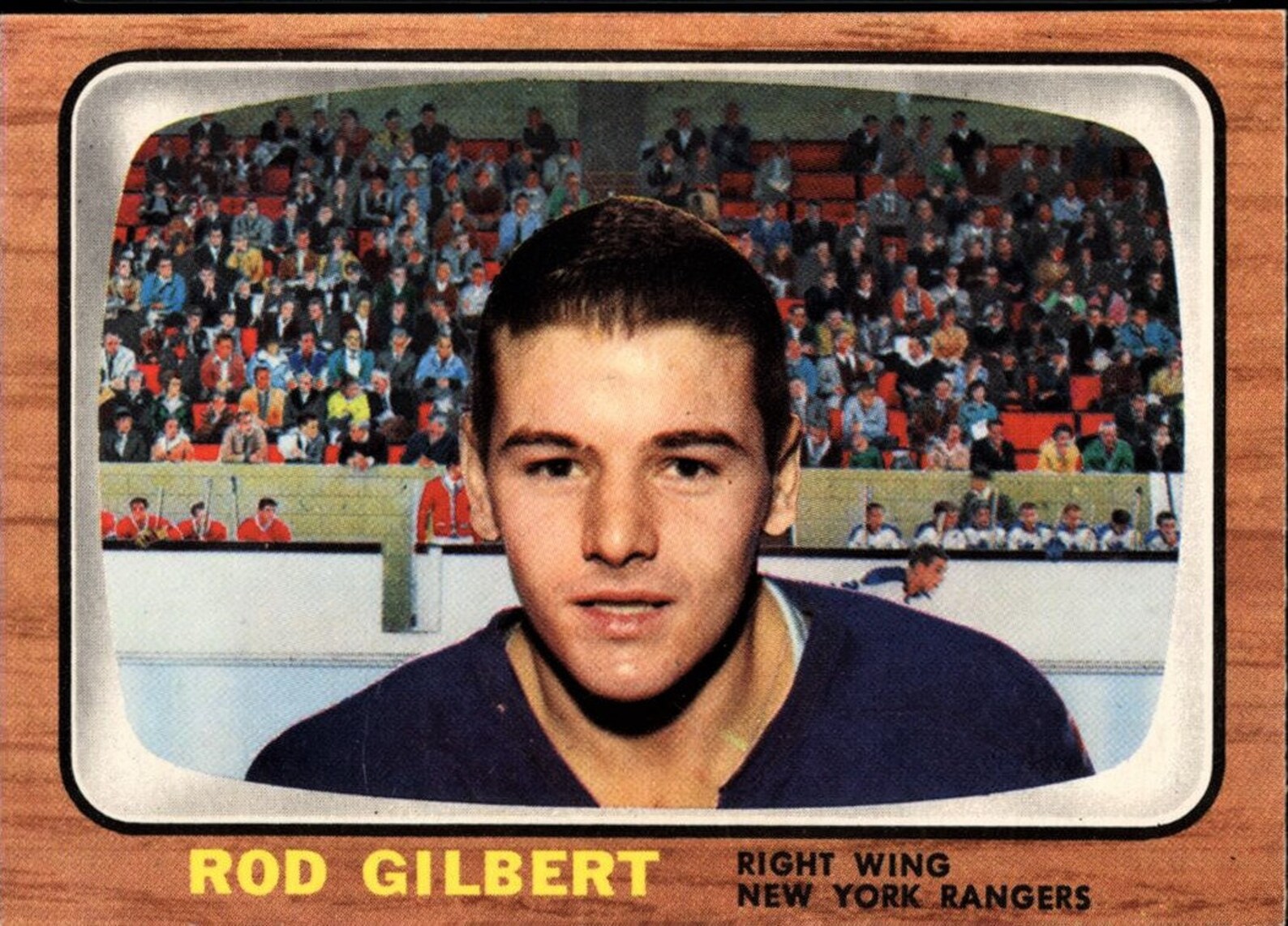 1966 Topps Hockey Card Photograph. Rod Gilbert . Stunning Etsy