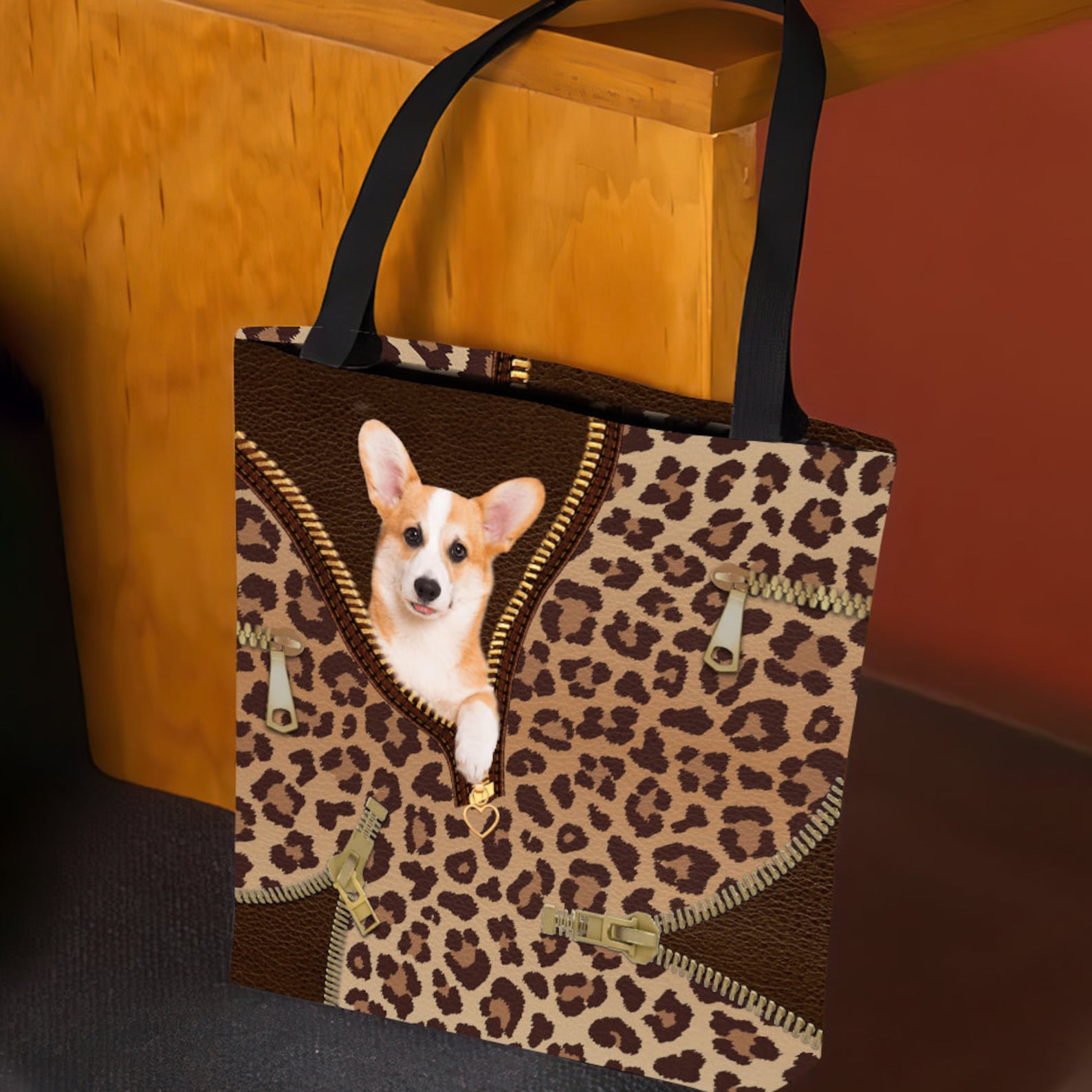 Tote Bag Handbag Dog Shoulder Bag Dog Etsy