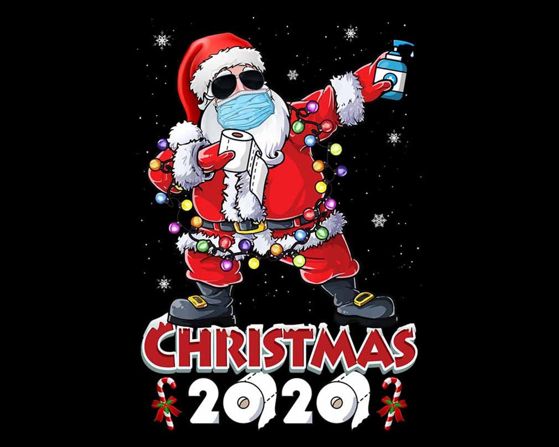 Funny Santa Dabbing Merry Christmas 2020 Santa Wear Face Mask image 0