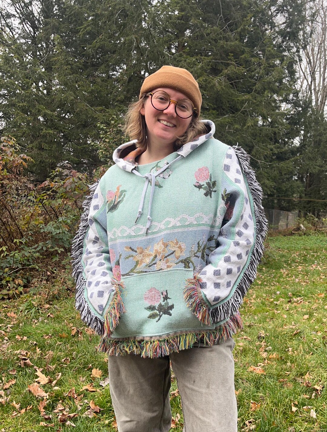 Scattered Generations Maize Hooded Blanket