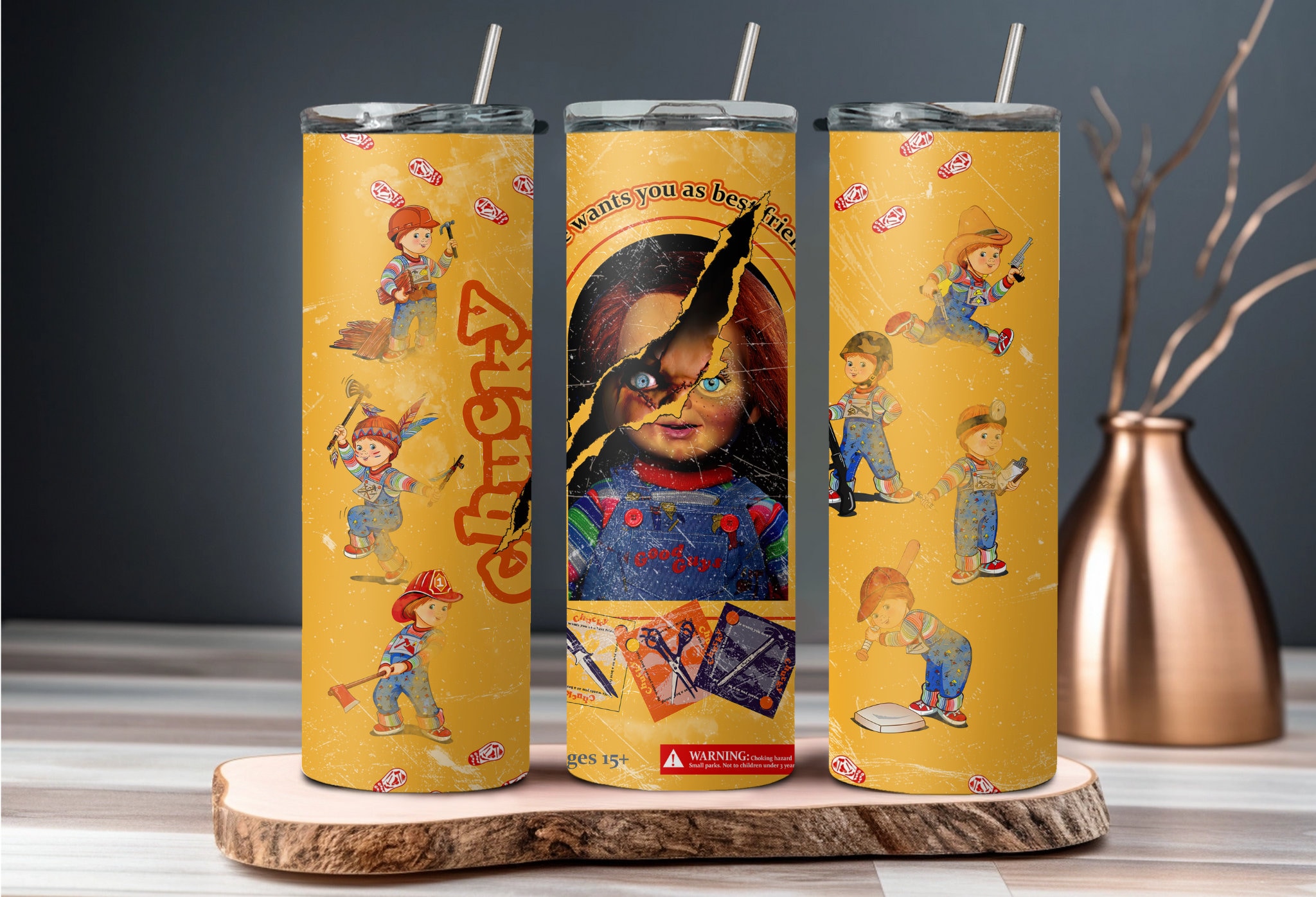 Discover ホラー映画ハロウィン タンブラー30oz Chucky Horror Movie Halloween Tumbler