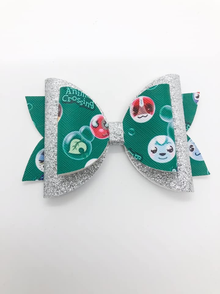 Sparkly Animal Crossing Hair Bow Etsy New Zealand