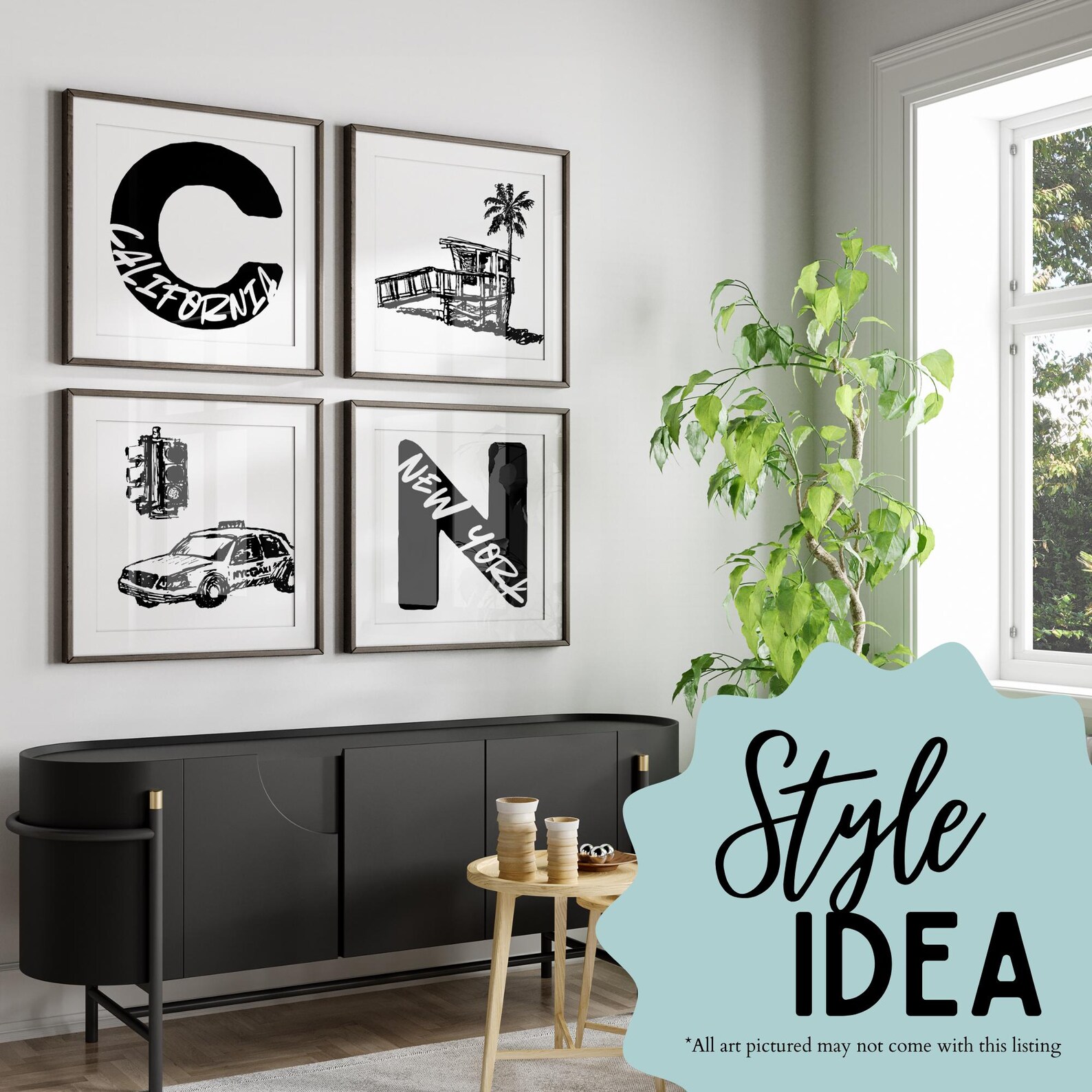 Alaska Printable Art | Bold Letter State Poster | Modern Alaska Wall ...