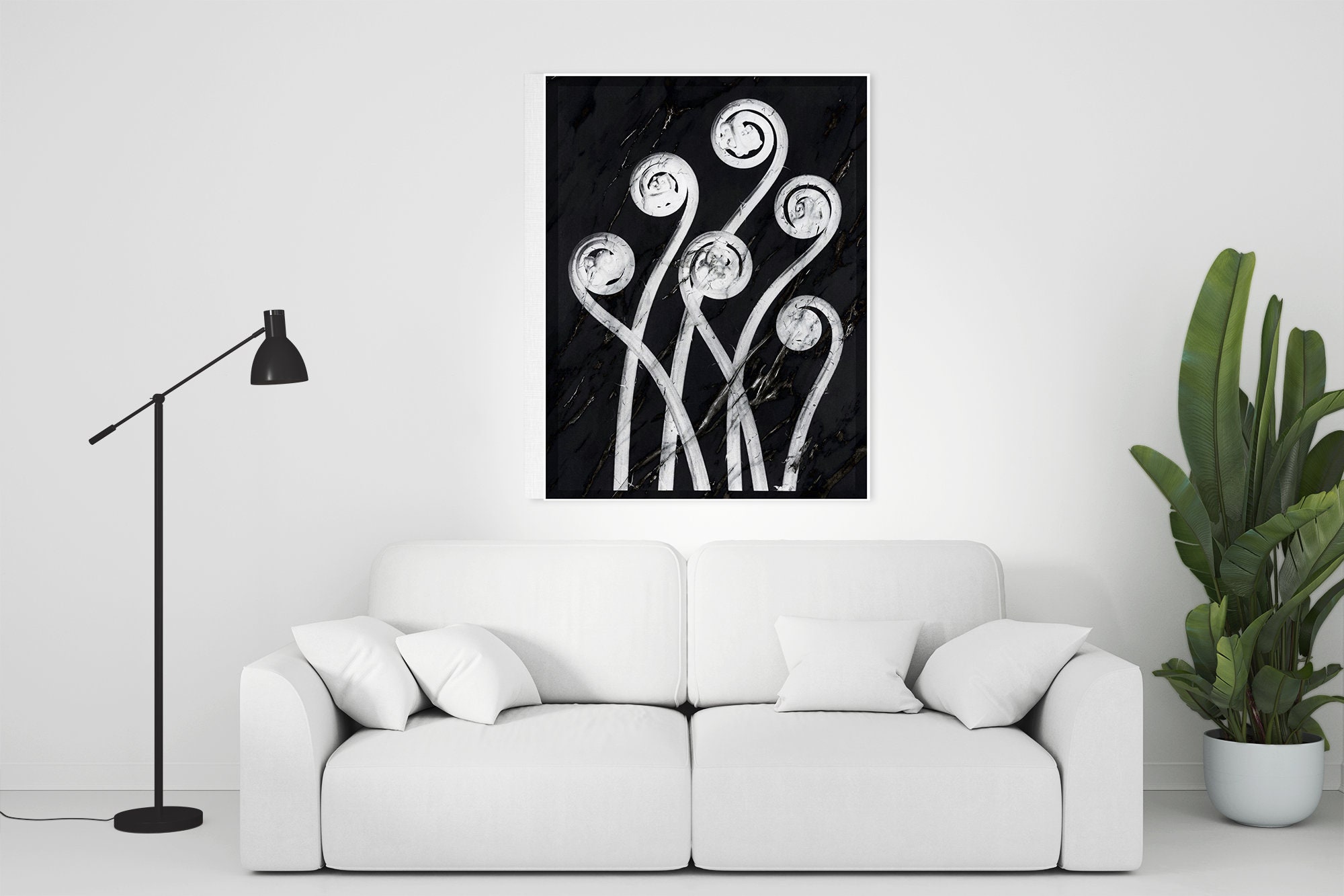 Arte moderno de la pared decoración del dormitorio | Etsy