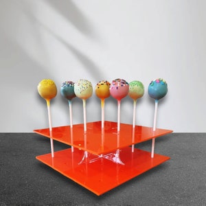 Cake Pop Stand - Square.  (Custom Sizes, shapes and Colours)