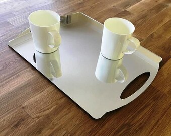 flat mirror tray