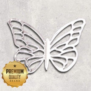 Patterned Butterfly Acrylic Mirror Wall Art - Many Size and Colour Options (Bespoke Items Made)