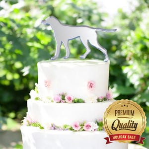 Dekoracje na tort Pointer Dog, kolory, niestandardowe kształty i grawerowanie