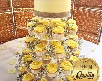 Multi Tier Acrylic Cake Stand: Wedding & Celebration Display