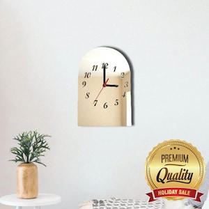 Reloj acrílico de arco - Disponible en varios colores (formas y tamaños a medida)