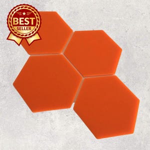 Gloss Acrylic Hexagon Tiles: Customizable Colors & Sizes
