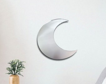 Moon Large Acrylic Mirror Wall Art - Many Size Options (Bespoke Personalised Items Made)