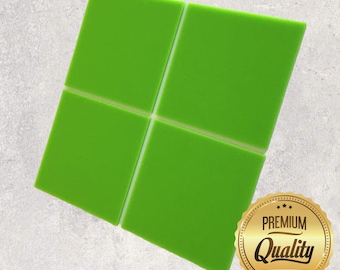 Square Tiles - Coloured Gloss Acrylic, Many Size and Colour Options (Bespoke Items Made)