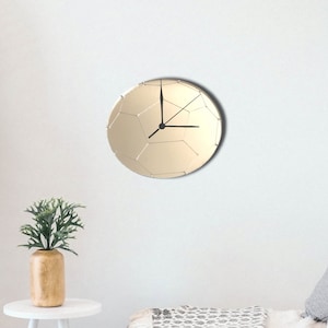 Football Acrylic Clock – Many Colours Available (Bespoke Shapes and Sizes Made)
