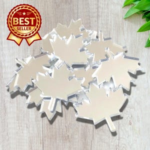 Formes de feuilles d'érable en acrylique : artisanat, fabrication de bijoux, décoration