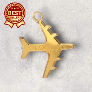 Flugzeug-Hochzeitseinladungs-Charms - viele Farben / Größen erhältlich. (Maßanfertigung, Hoop- oder Lochoptionen)