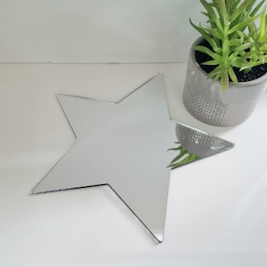 Star Acrylic Mirror Wall Art - Many Size, Colour & Engraving Options (Bespoke Personalised Items Made)