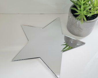 Star Acrylic Mirror Wall Art -  (Custom Sizes, Shapes and Colours)