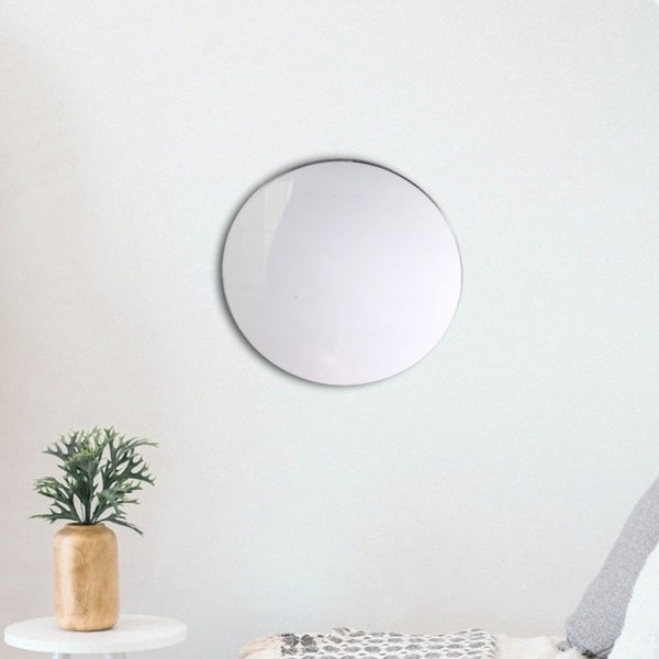 Circle/Round Large Acrylic Mirror Wall Art - Many Size Options (Bespoke Personalised Items Made)