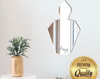 Personalized Acrylic Mirror Wall Art: Engraved Indoor/Outdoor Decor