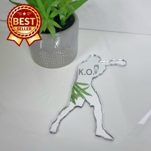 Art mural miroir en acrylique Boxer : gravure personnalisée disponible