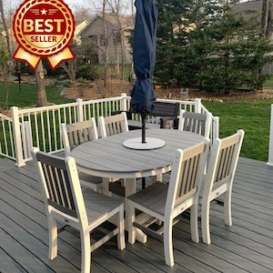 lazy susan for patio table with umbrella Outdoor Hole resistant stainless steel bearings and hardware Rubber feet included to protect your table surface and improve stability Clever design redirects water runoff Less than 2” tall 12