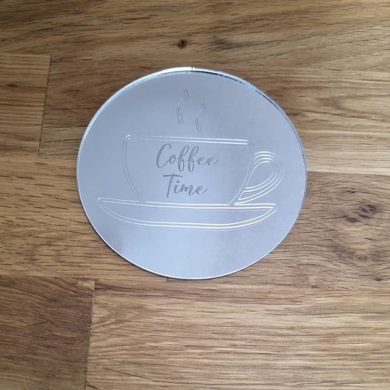 Placemats & Coasters, Puddle Shaped Many Colour Mirror Choices Bespoke Shapes, Sizes and Engraved Items Made image 3