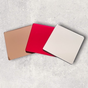 Placemats & Coasters, Square Shaped Mirrored -  (Custom Sizes, Colours, Shapes)